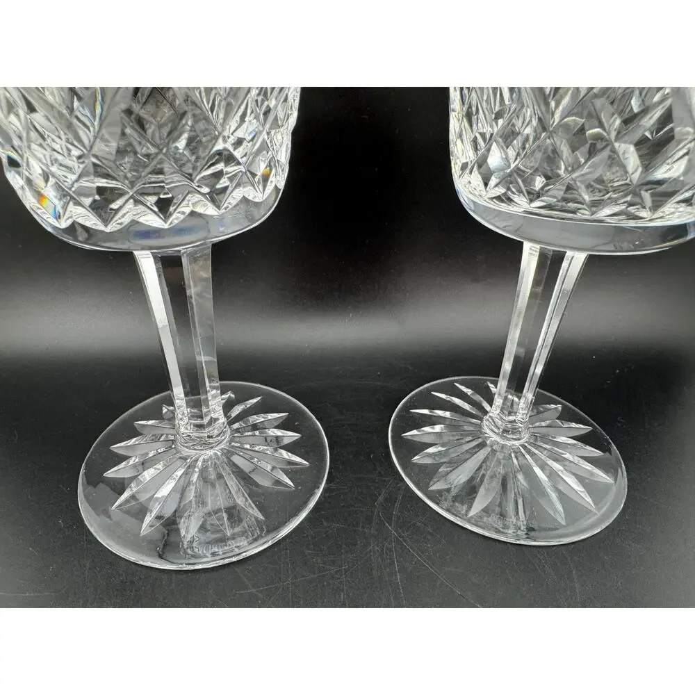 Signed Waterford Crystal Lismore Water Goblets